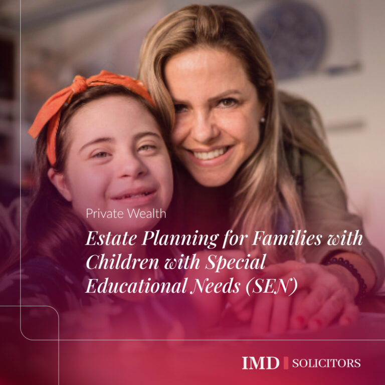 Estate Planning for Families with Children with Special Educational Needs (SEN)